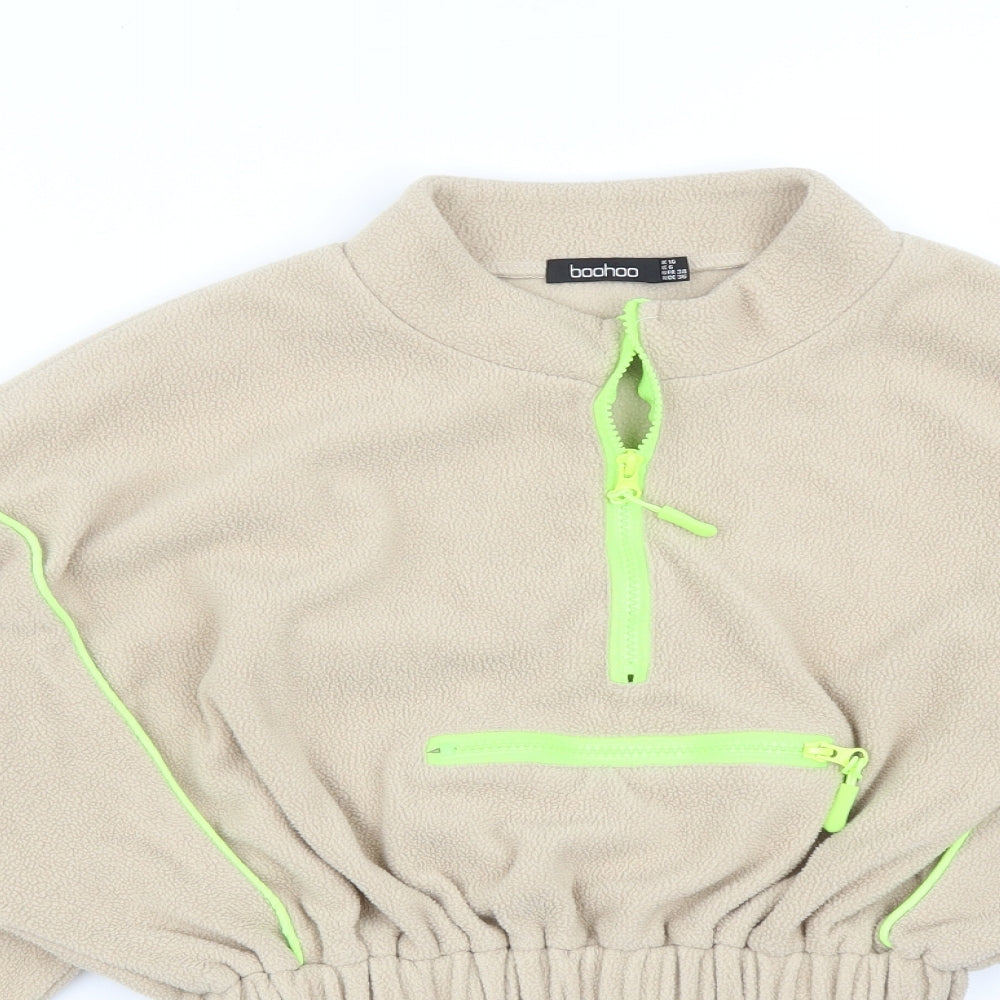 Boohoo Womens Beige   Pullover Jumper Size 10