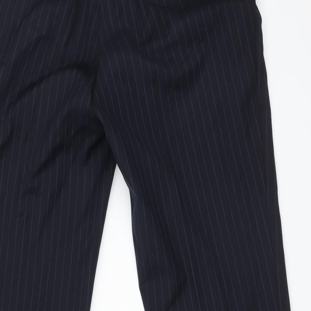 GREENWOODS ELITE Mens Blue Striped   Suit Trousers Size 34 L30 in