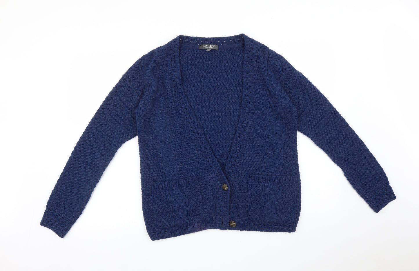 LIMITED Womens Blue   Cardigan Jumper Size S