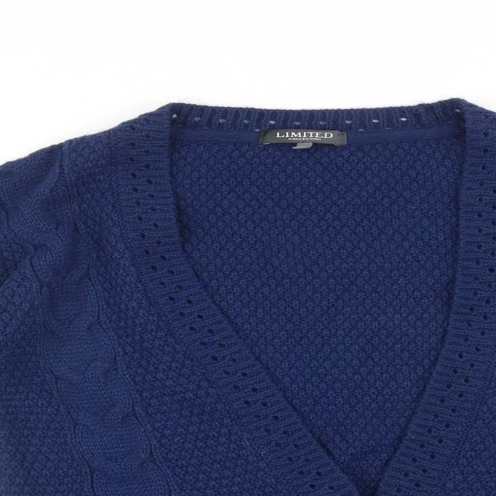 LIMITED Womens Blue   Cardigan Jumper Size S