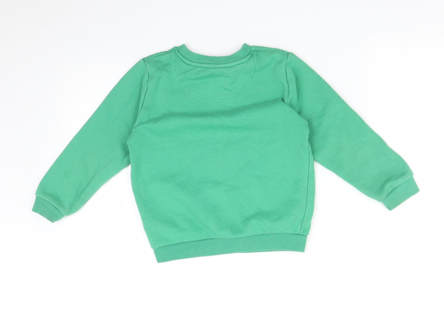 Primark Boys Green   Pullover Sweatshirt Size 4-5 Years  - DINOSAUR