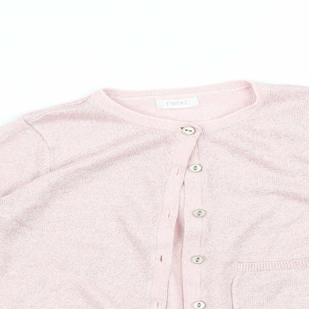 NEXT Girls Pink   Cardigan Jumper Size 4-5 Years