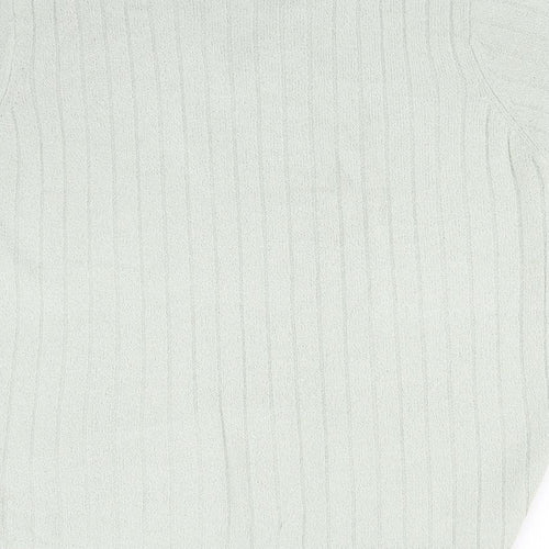 Berkertex Womens Green Striped  Basic T-Shirt Size 16