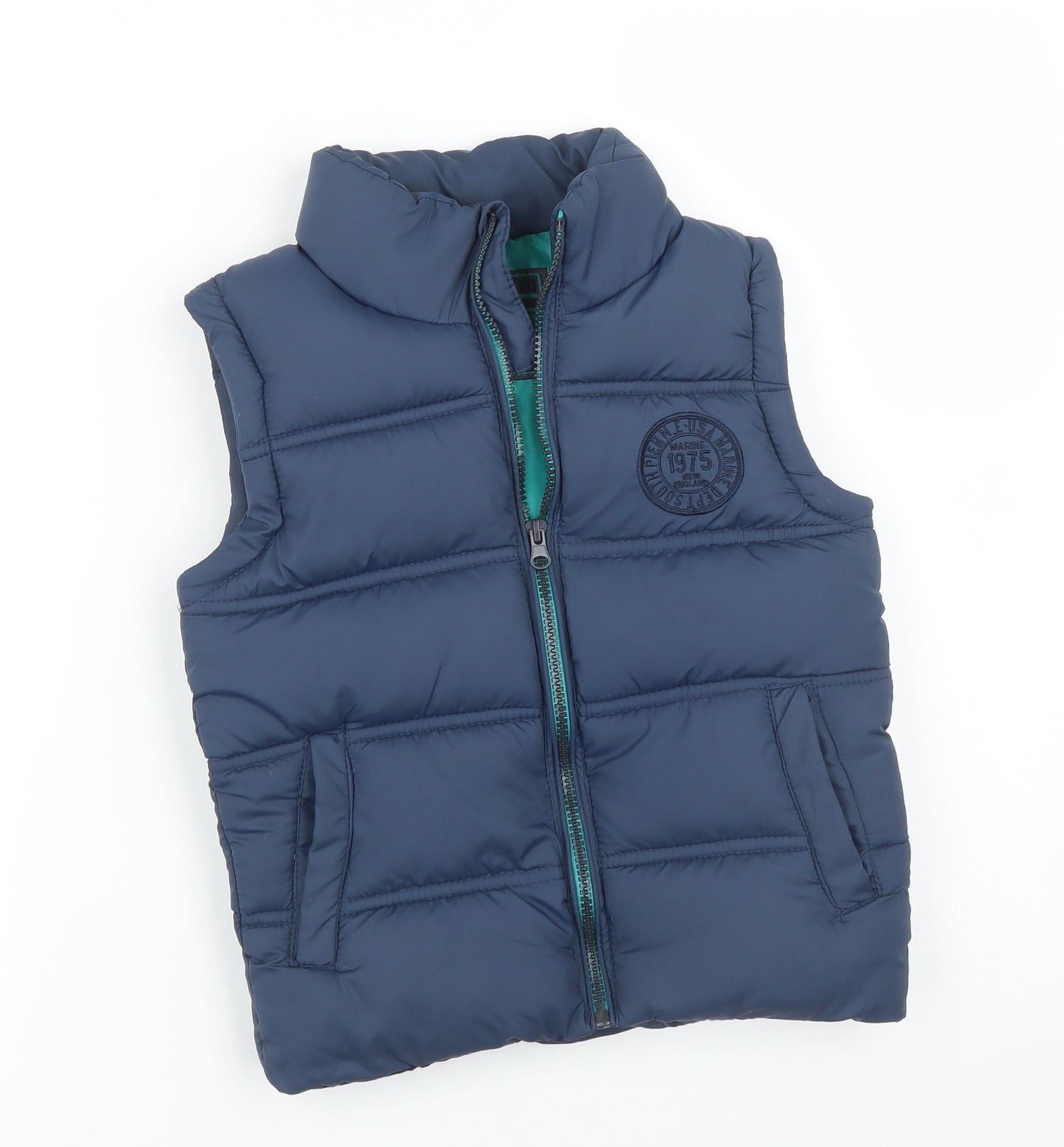 Rebel Boys Blue   Gilet Jacket Size 6-7 Years