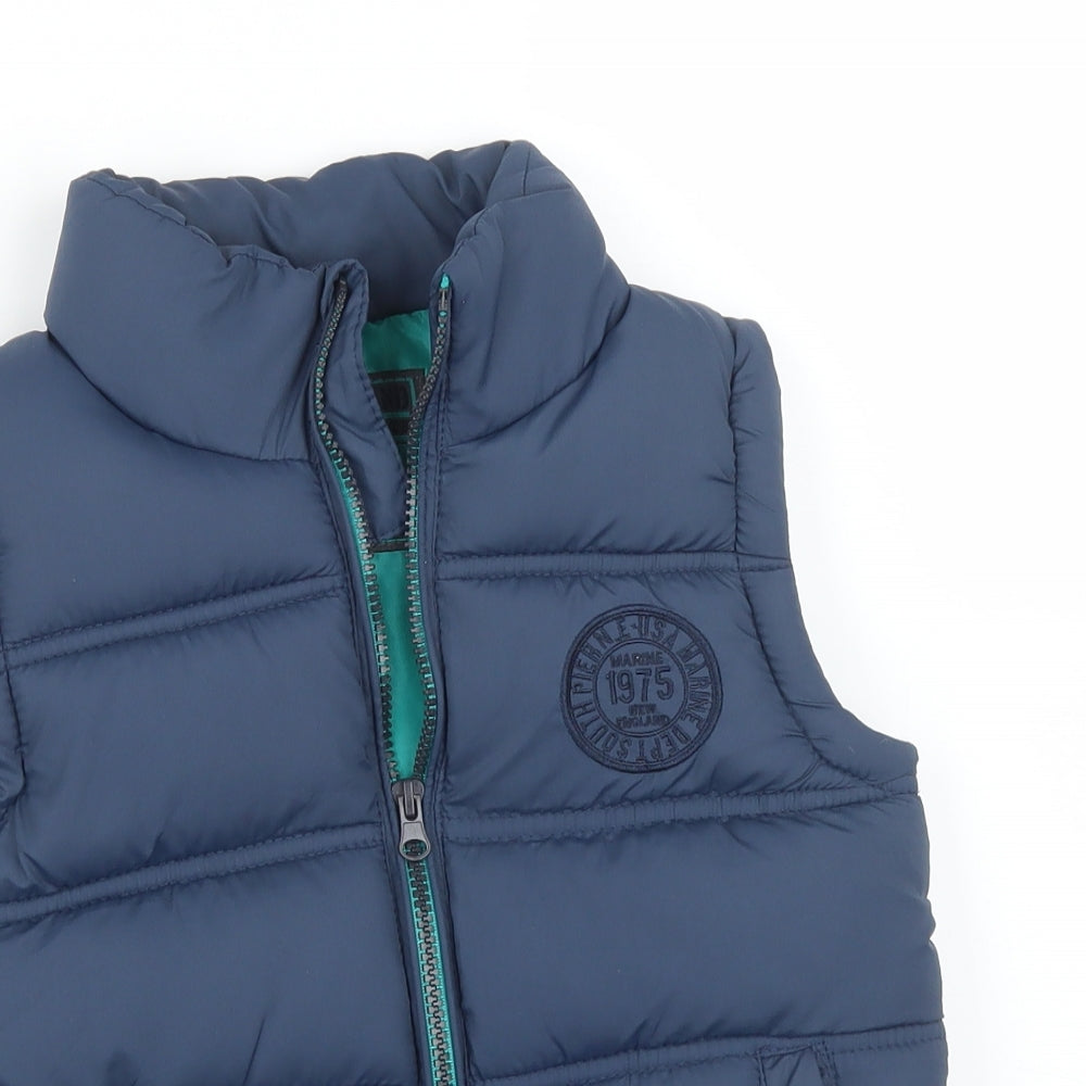 Rebel Boys Blue   Gilet Jacket Size 6-7 Years