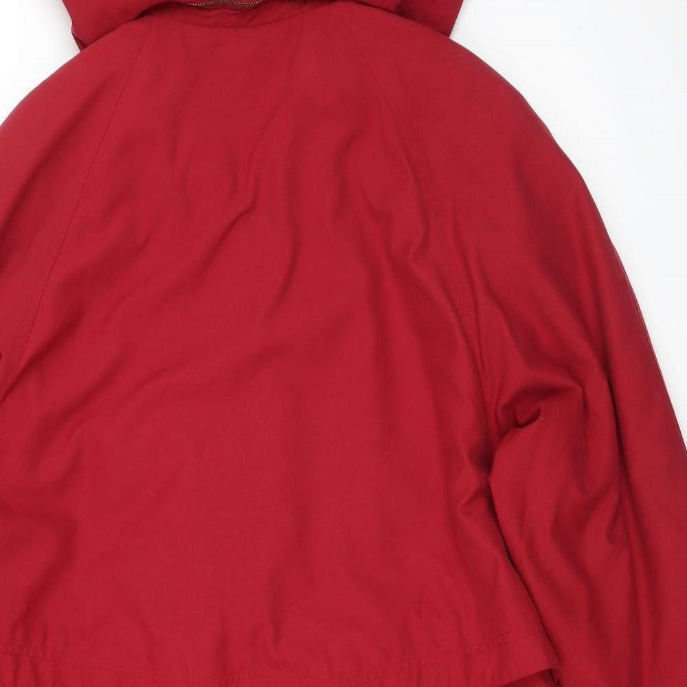 DANNIMAC Womens Red   Overcoat Coat Size L