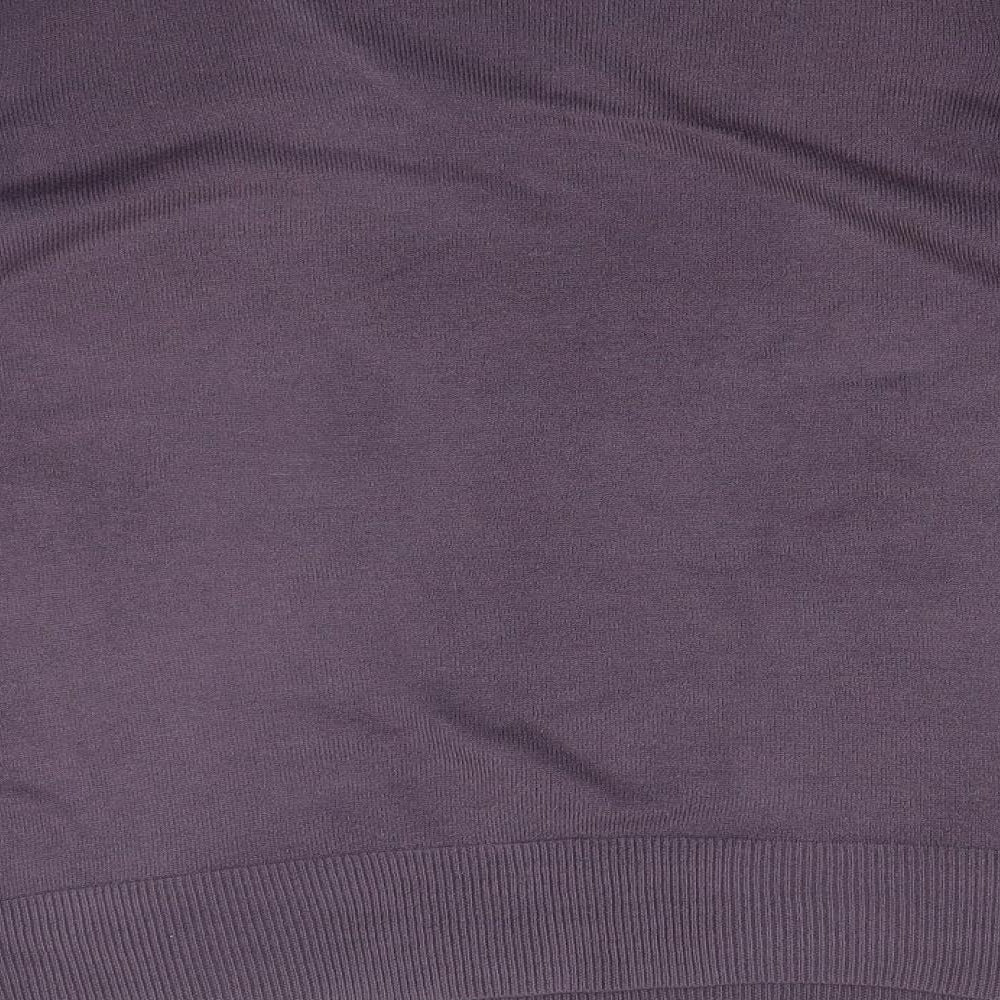 Evans Womens Purple   Basic T-Shirt Size 18