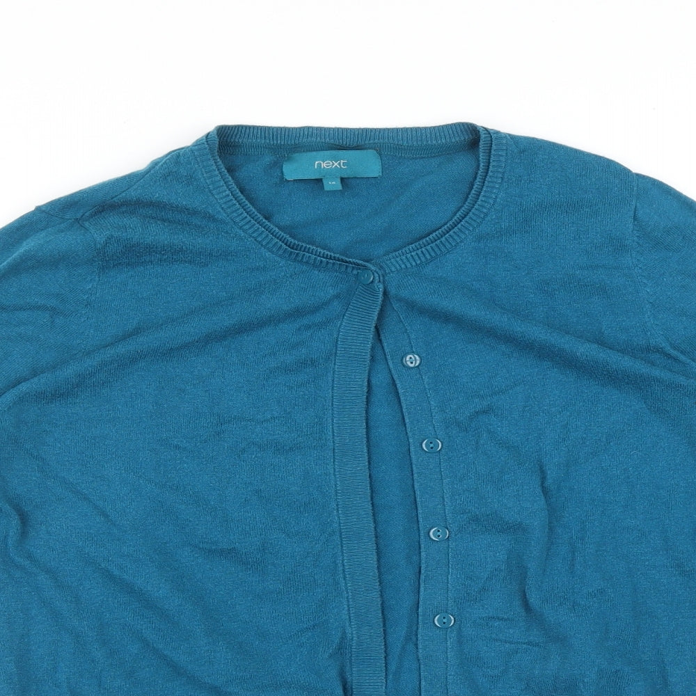 NEXT Womens Blue   Cardigan Jumper Size 14
