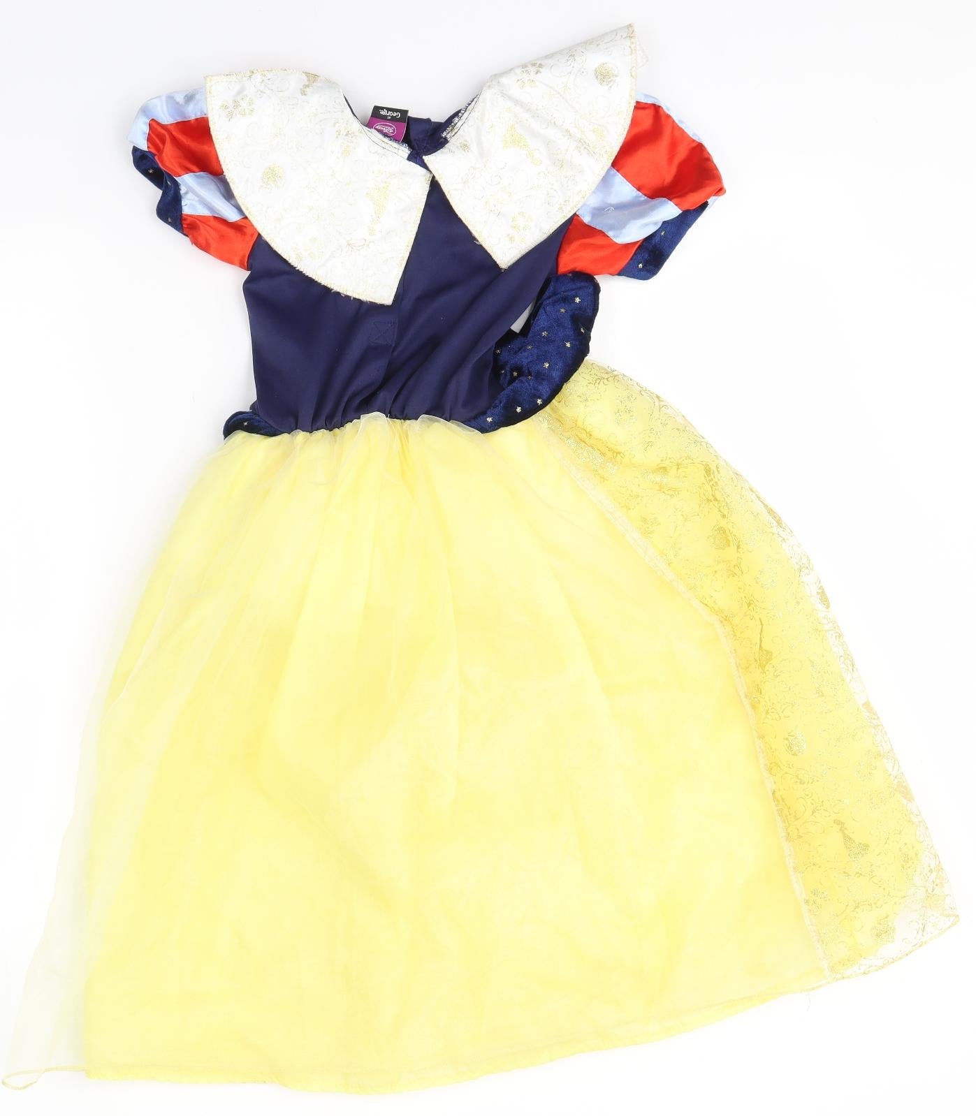 George Girls Multicoloured   A-Line  Size 5-6 Years  - DRESS UP DISNEY PRINCESS SNOW WHITE COSTUME