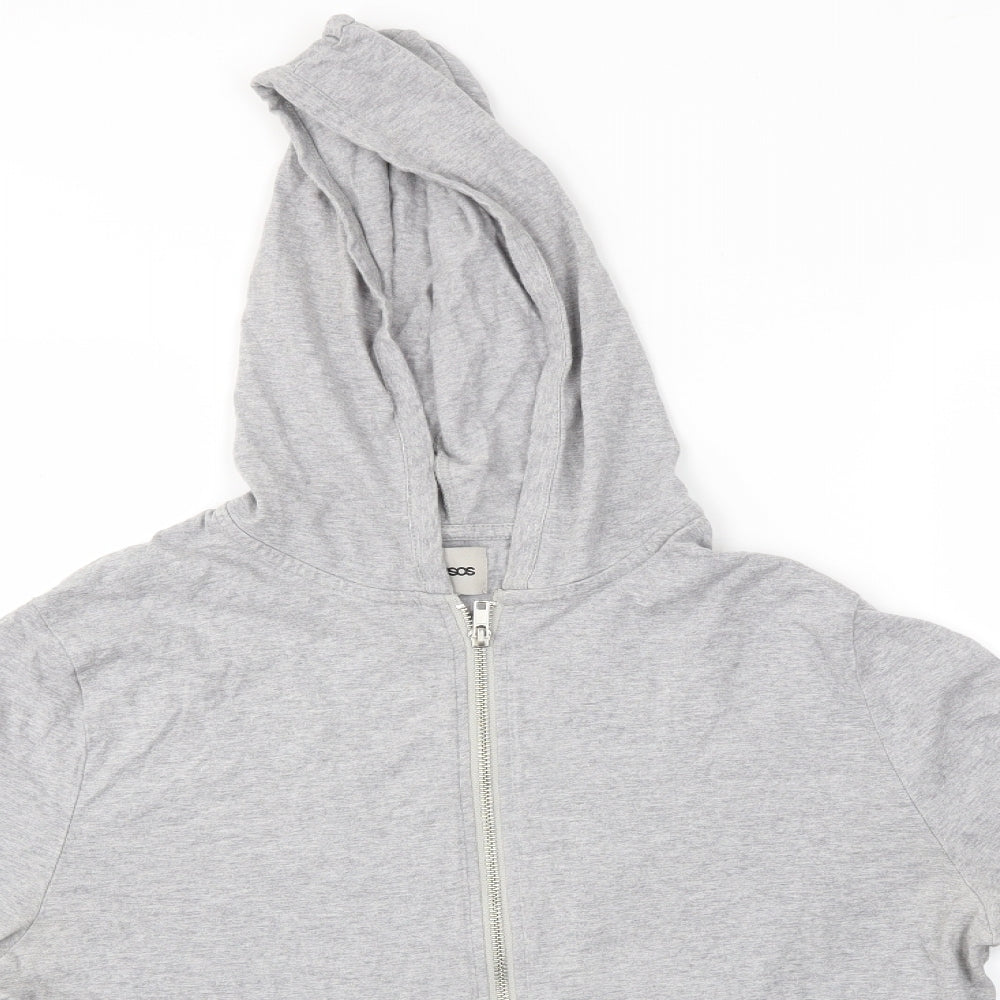 ASOS Womens Grey   Full Zip Hoodie Size L