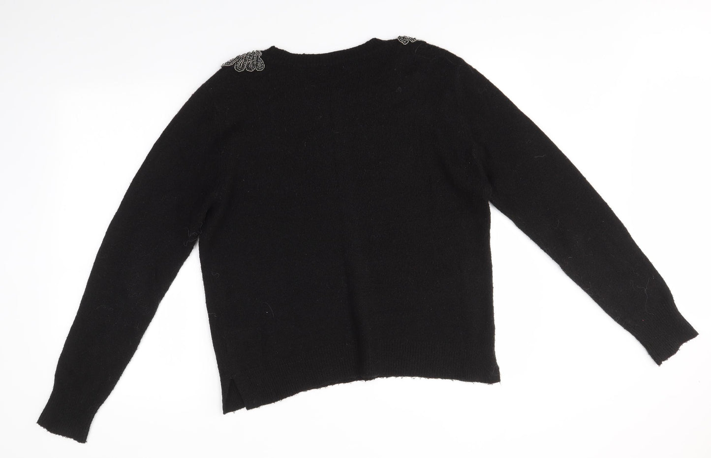 Oasis Womens Black   Pullover Jumper Size L
