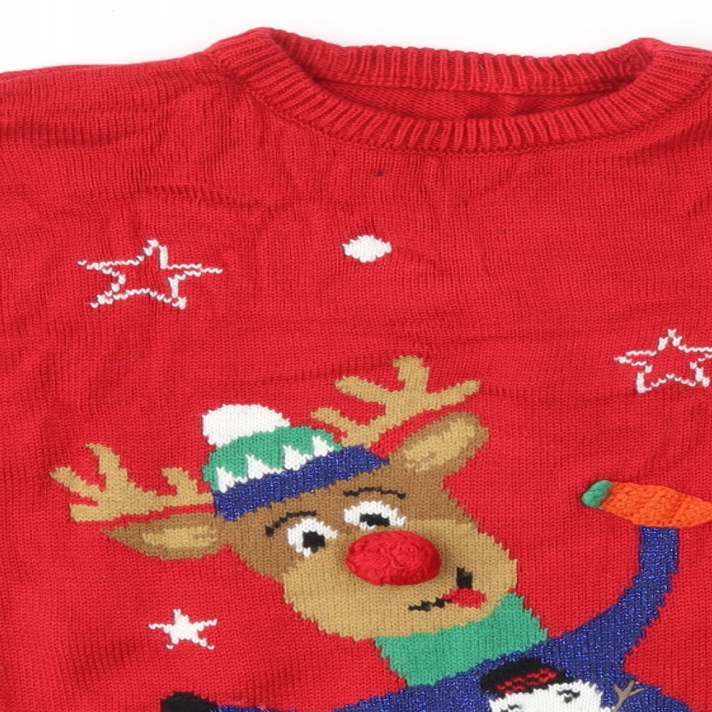 Nutmeg Boys Multicoloured   Pullover Jumper Size 13-14 Years  - festive christmas