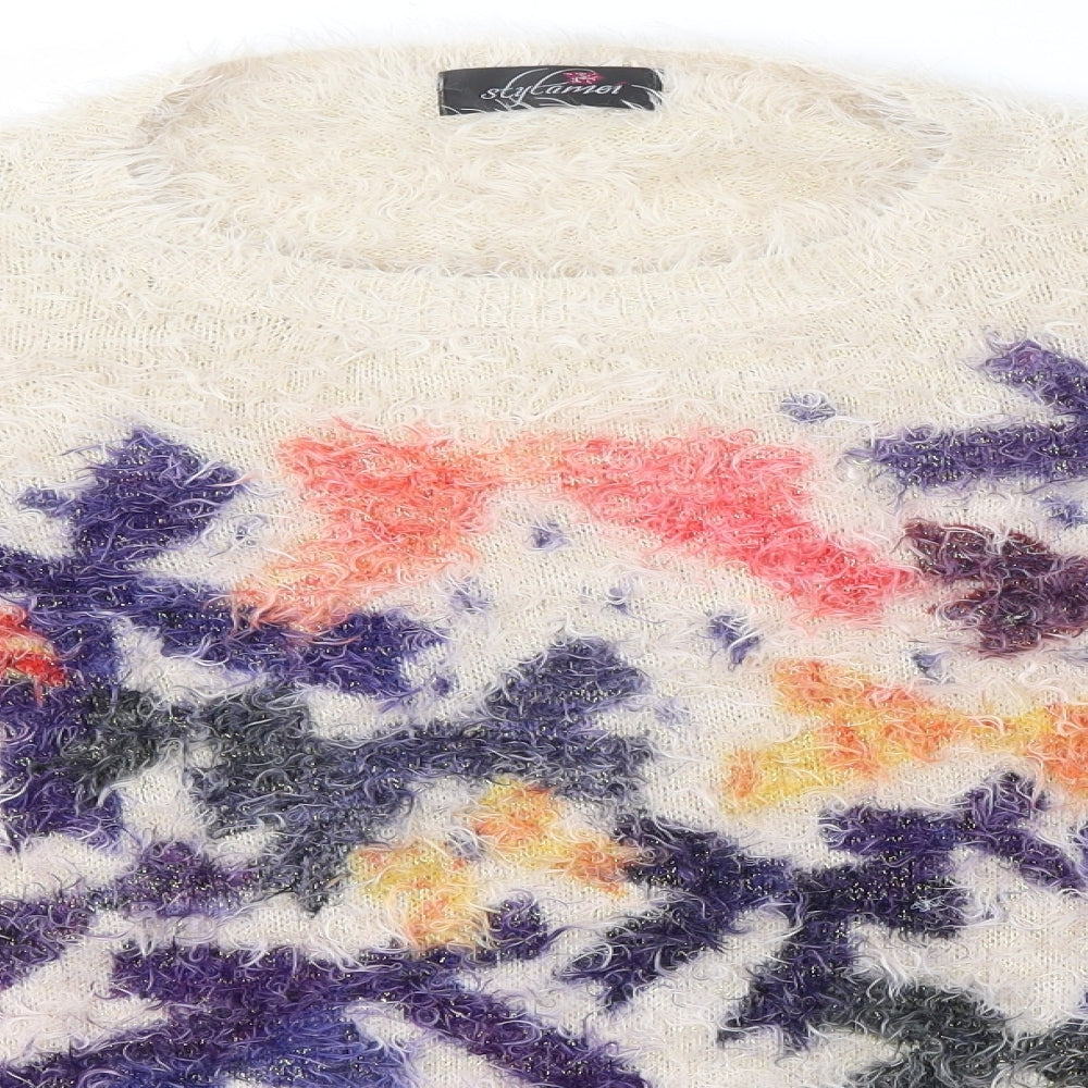STYLAMOR Womens Multicoloured   Pullover Jumper Size XL