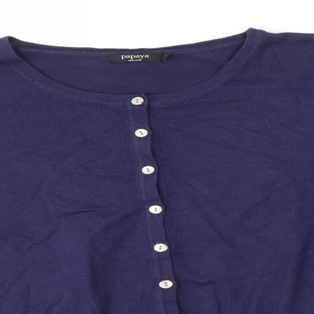Matalan Womens Blue   Cardigan Jumper Size 12