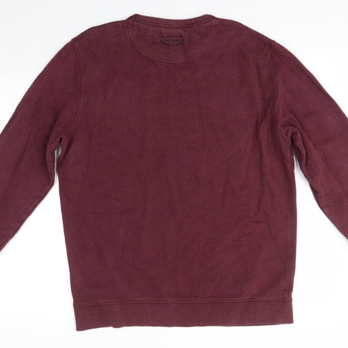 JACK & JONES Mens Purple   Pullover Jumper Size L