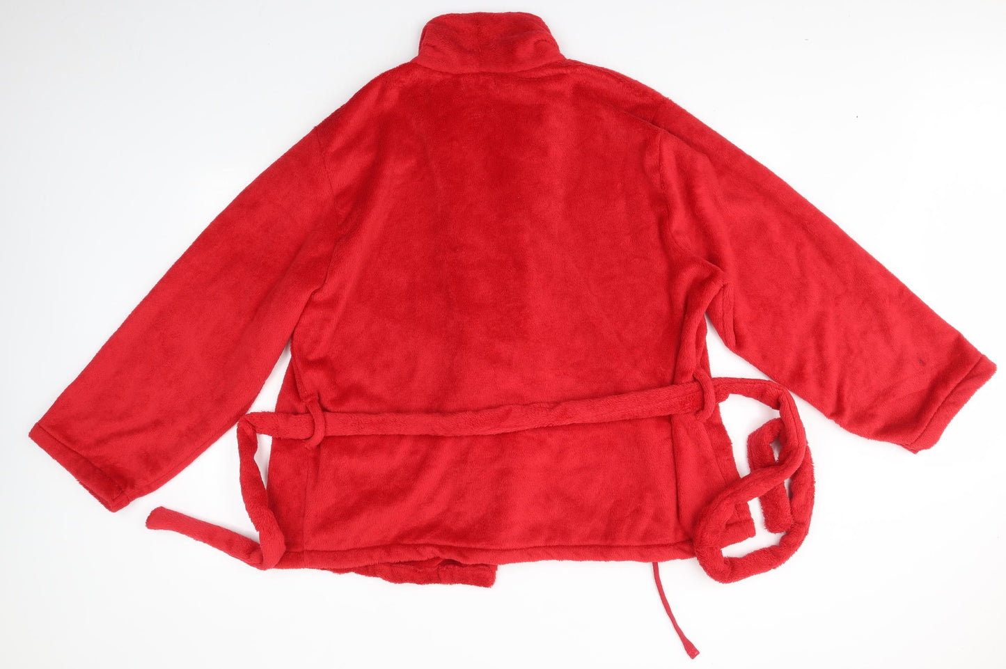 F&F Womens Red Solid  Kimono Robe Size 20