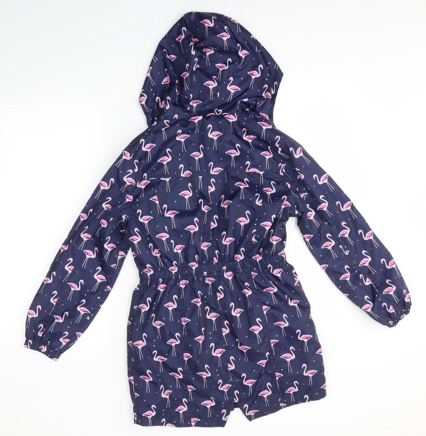 M&S Girls Blue   Rain Coat Coat Size 9-10 Years