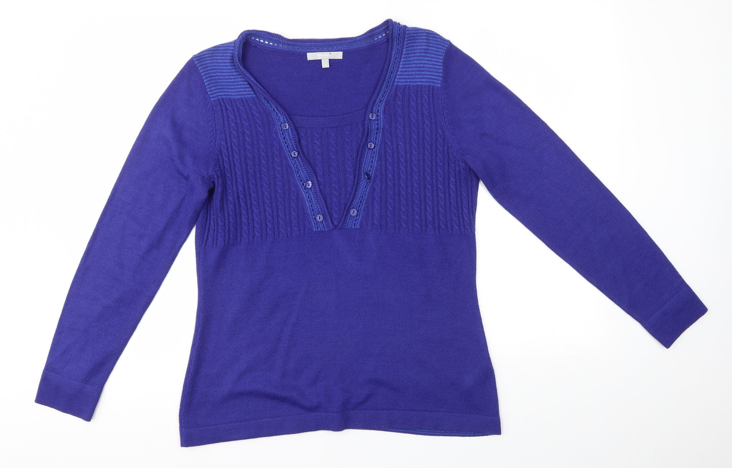 M&S Womens Blue   Pullover Jumper Size 12