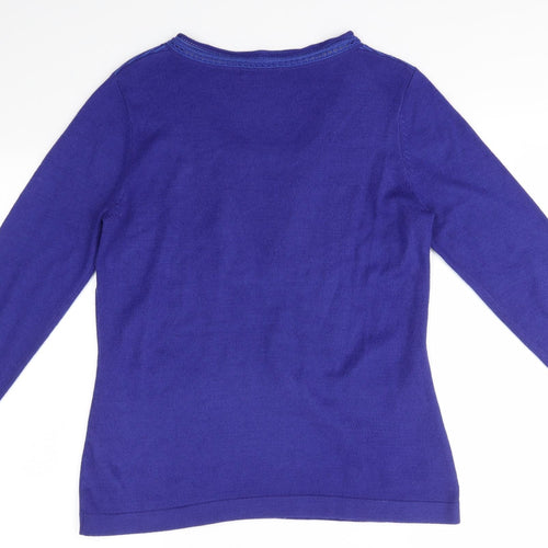 M&S Womens Blue   Pullover Jumper Size 12