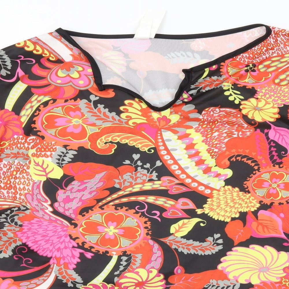 Smiffys Womens Multicoloured Floral  Basic Blouse Size 2XL