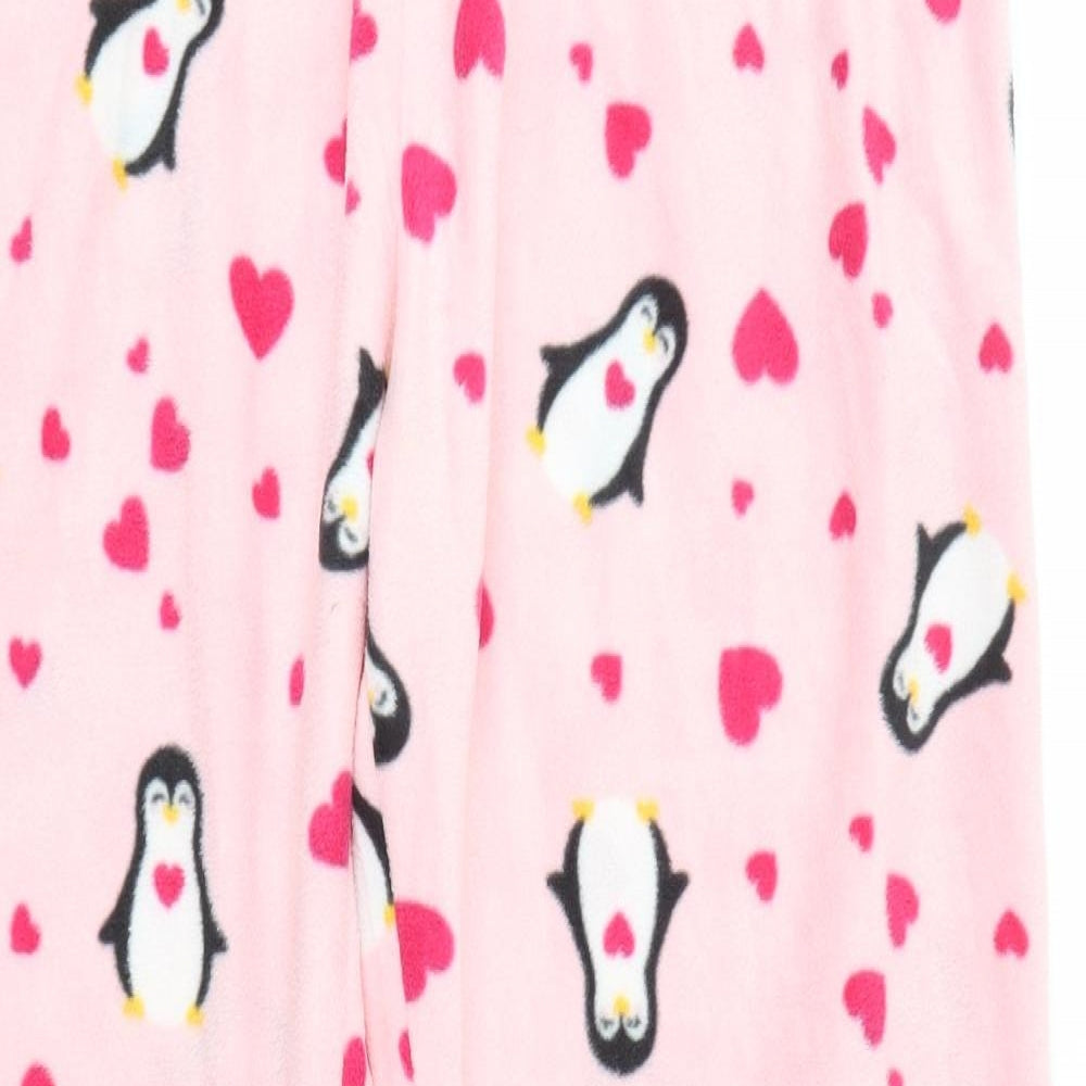 Kate Morgan Womens Pink Solid   Pyjama Pants Size M