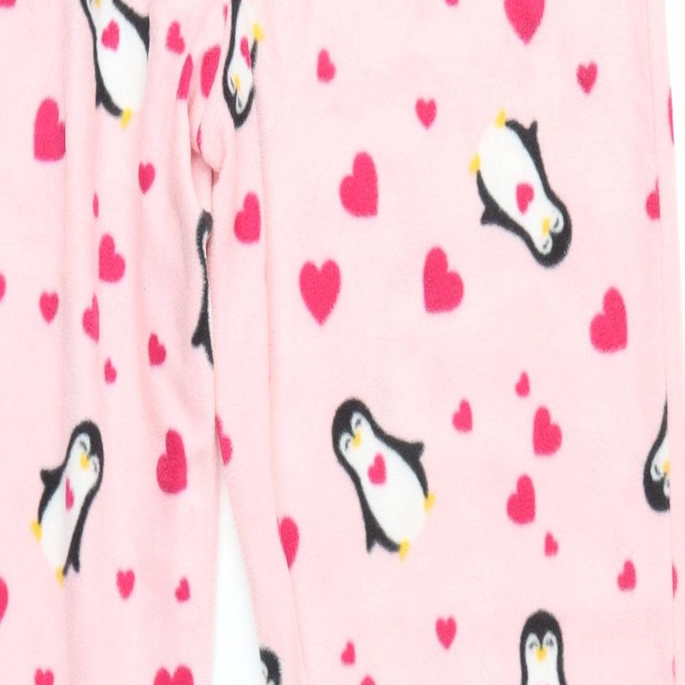 Kate Morgan Womens Pink Solid   Pyjama Pants Size M