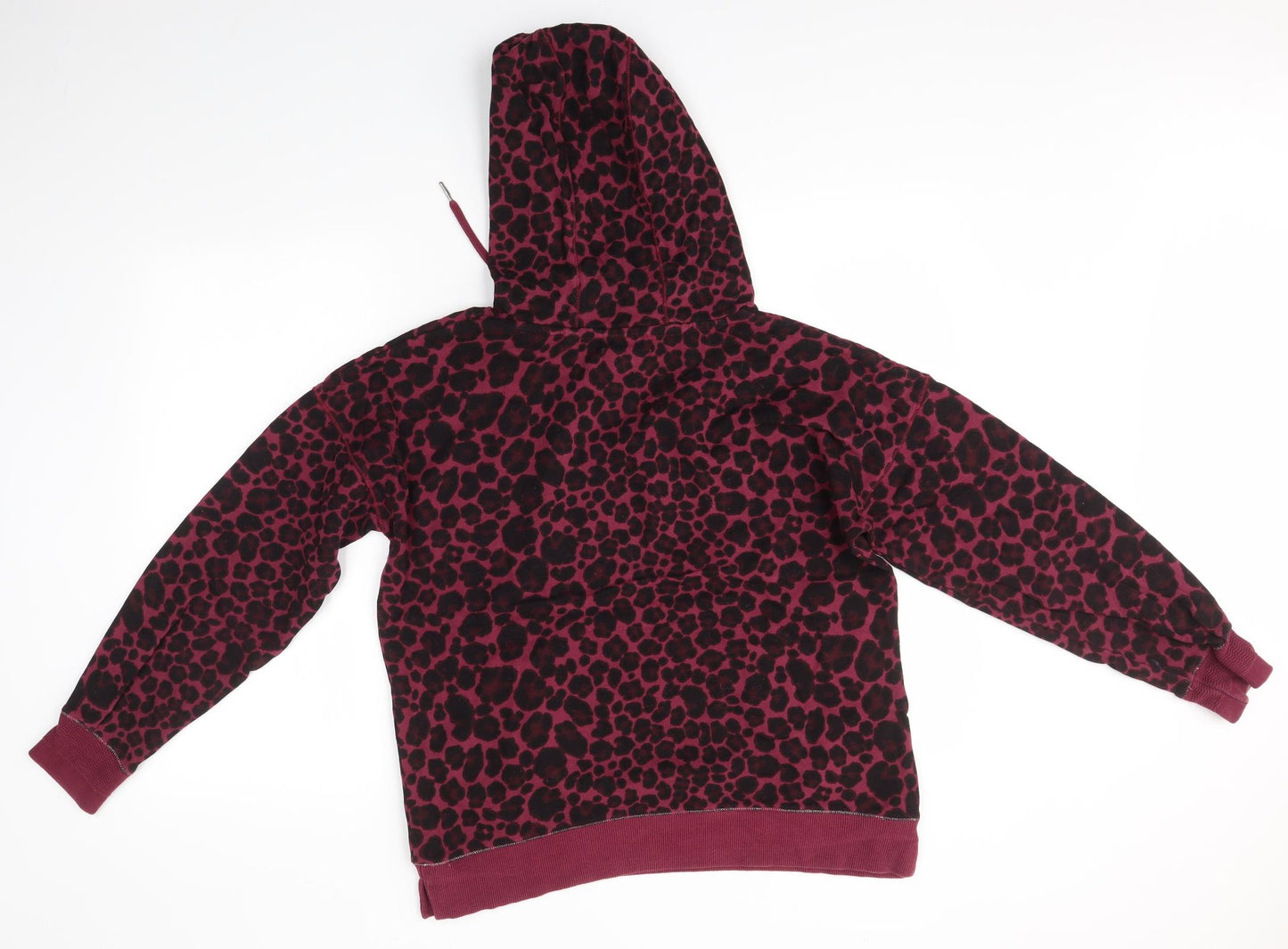 NEXT Womens Pink Animal Print  Pullover Hoodie Size M