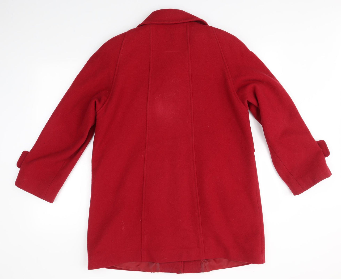 Compliments Womens Red   Overcoat Coat Size 10