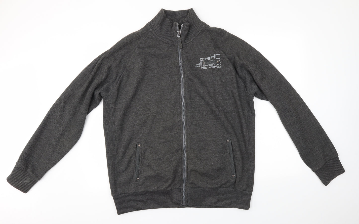 Denim Seventy3 Mens Grey   Full Zip Jumper Size XL