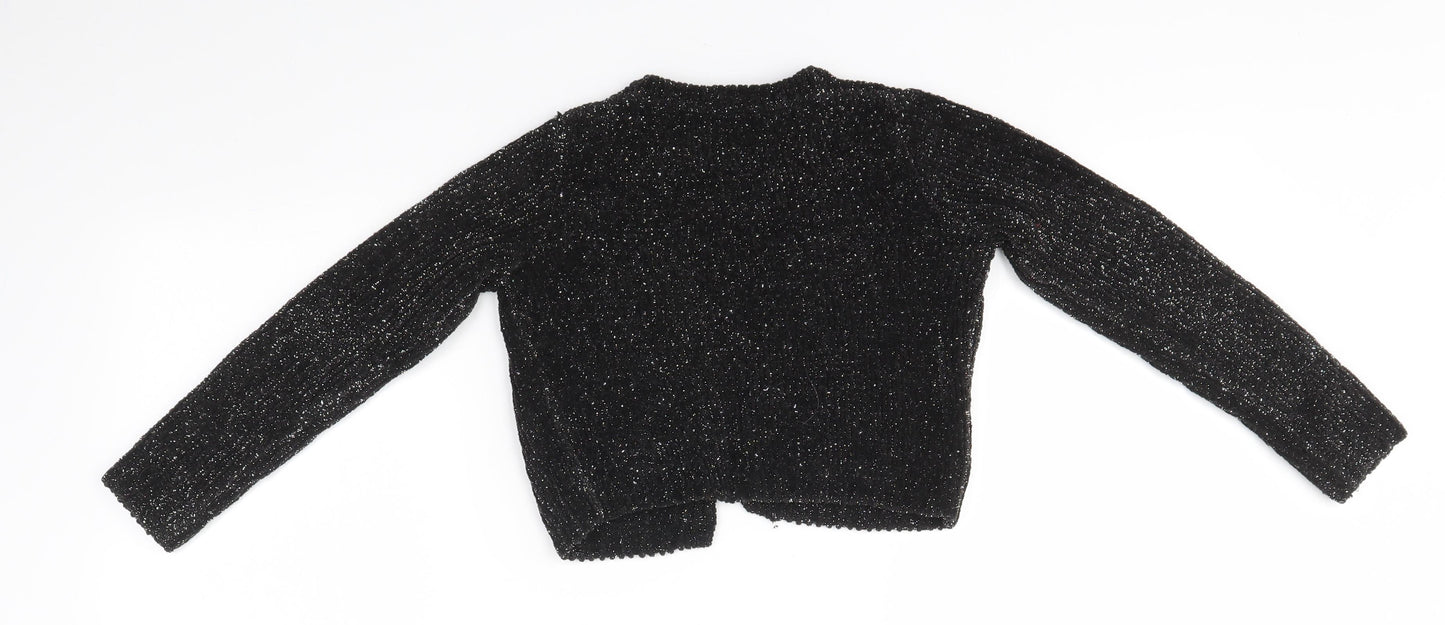 George Girls Black   Cardigan Jumper Size 4-5 Years
