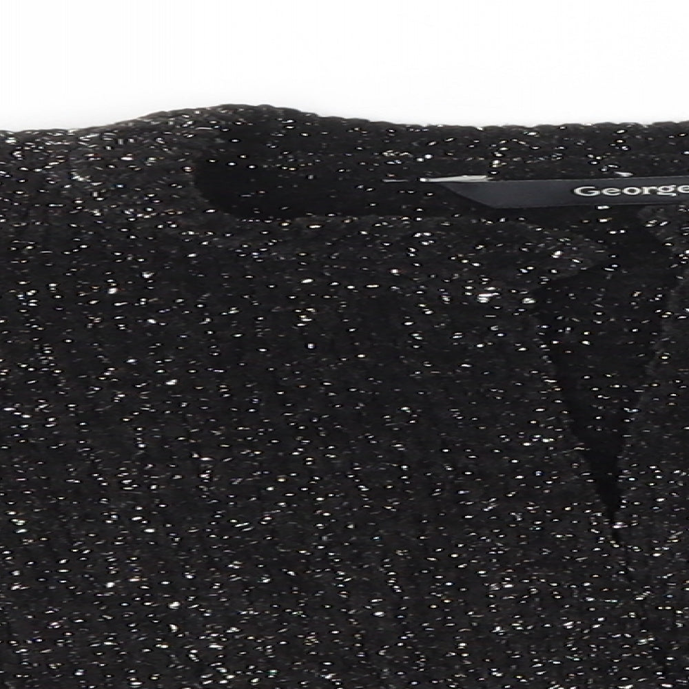 George Girls Black   Cardigan Jumper Size 4-5 Years