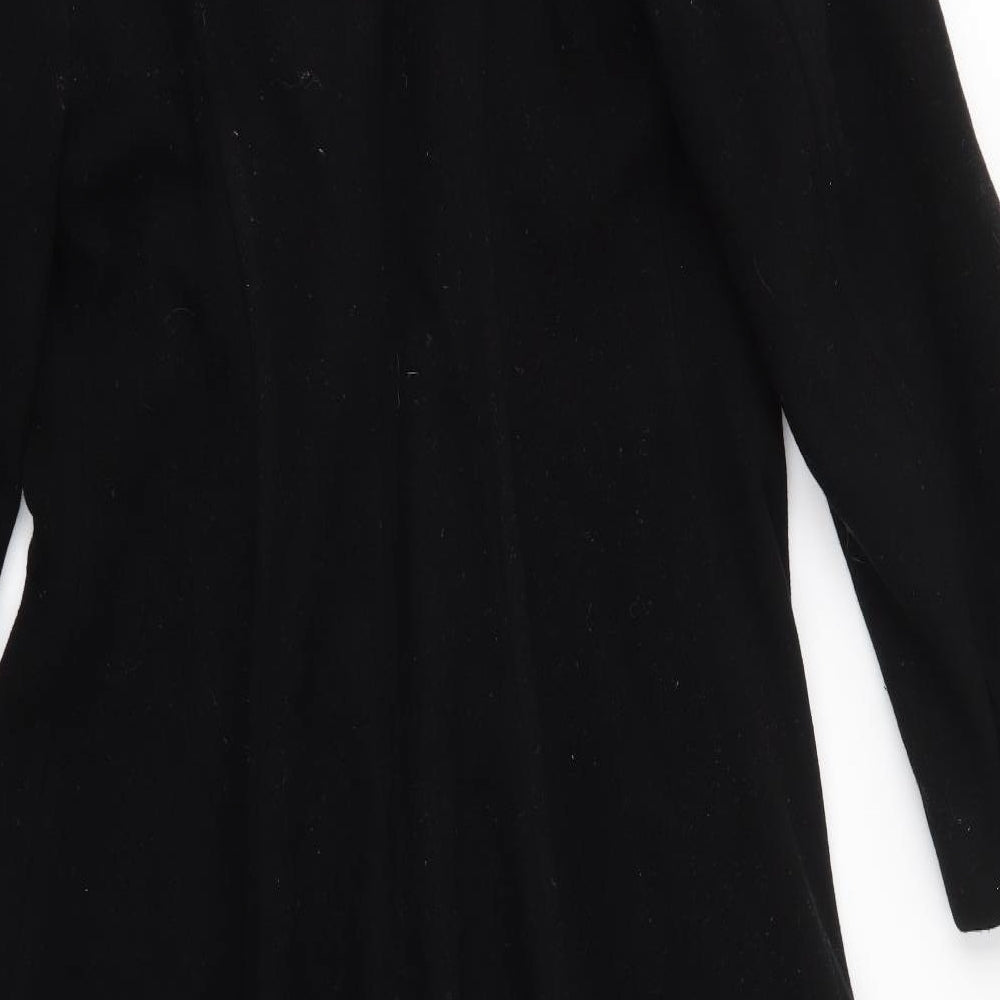 DAMO DONNA Womens Black   Overcoat Coat Size 10