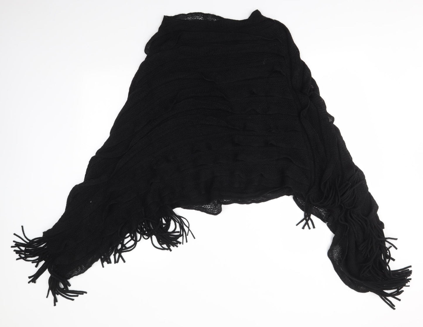 Preworn Womens Black   Pullover Jumper One Size  - Poncho