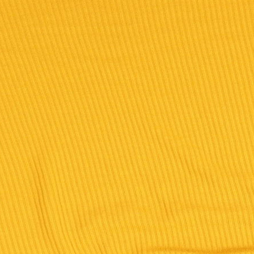 H&M Womens Yellow   Basic Blouse Size L