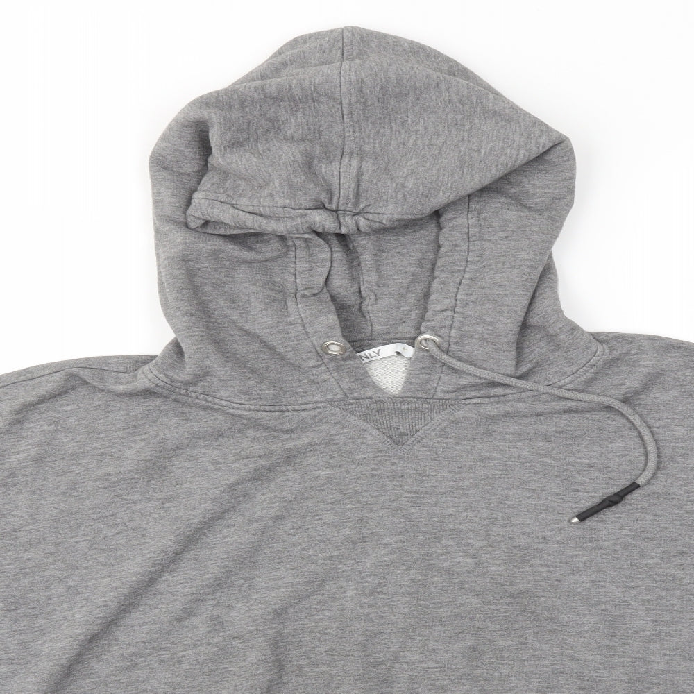 Only Womens Grey   Pullover Hoodie Size M