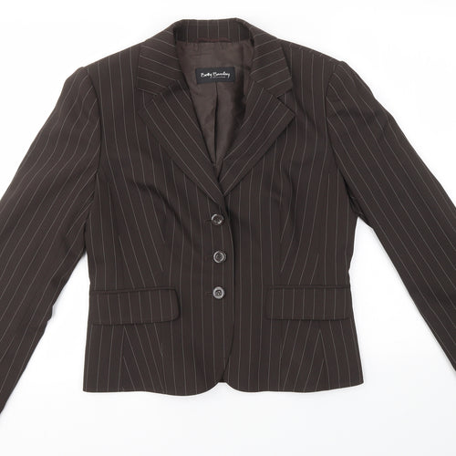 Betty Barclay Womens Brown   Jacket Blazer Size 10