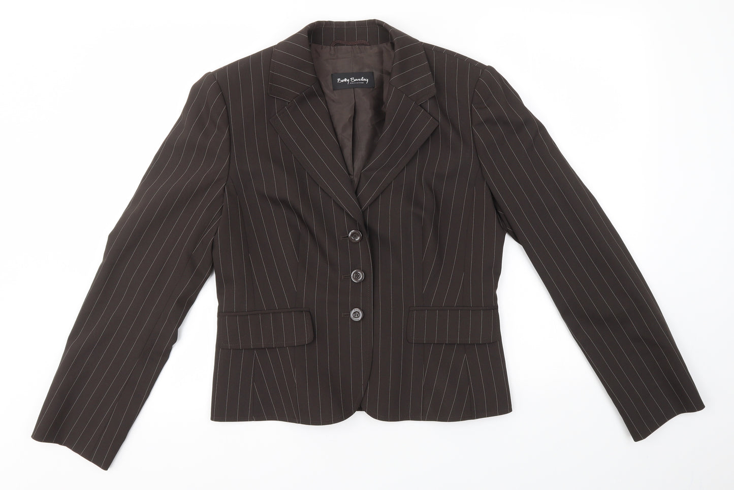 Betty Barclay Womens Brown   Jacket Blazer Size 10