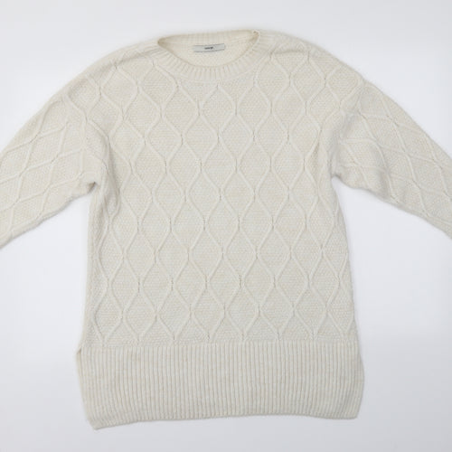 George Womens White   Pullover Jumper Size M