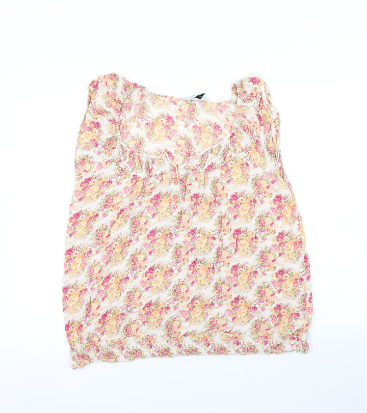 Dorothy Perkins Womens Multicoloured Floral Basic Blouse Size 20
