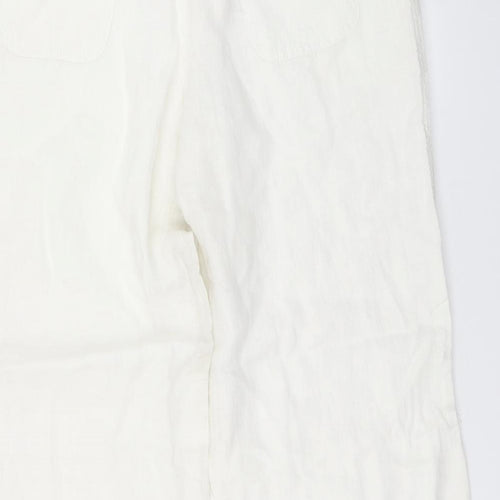 Primark Womens White   Trousers  Size 14 L30 in