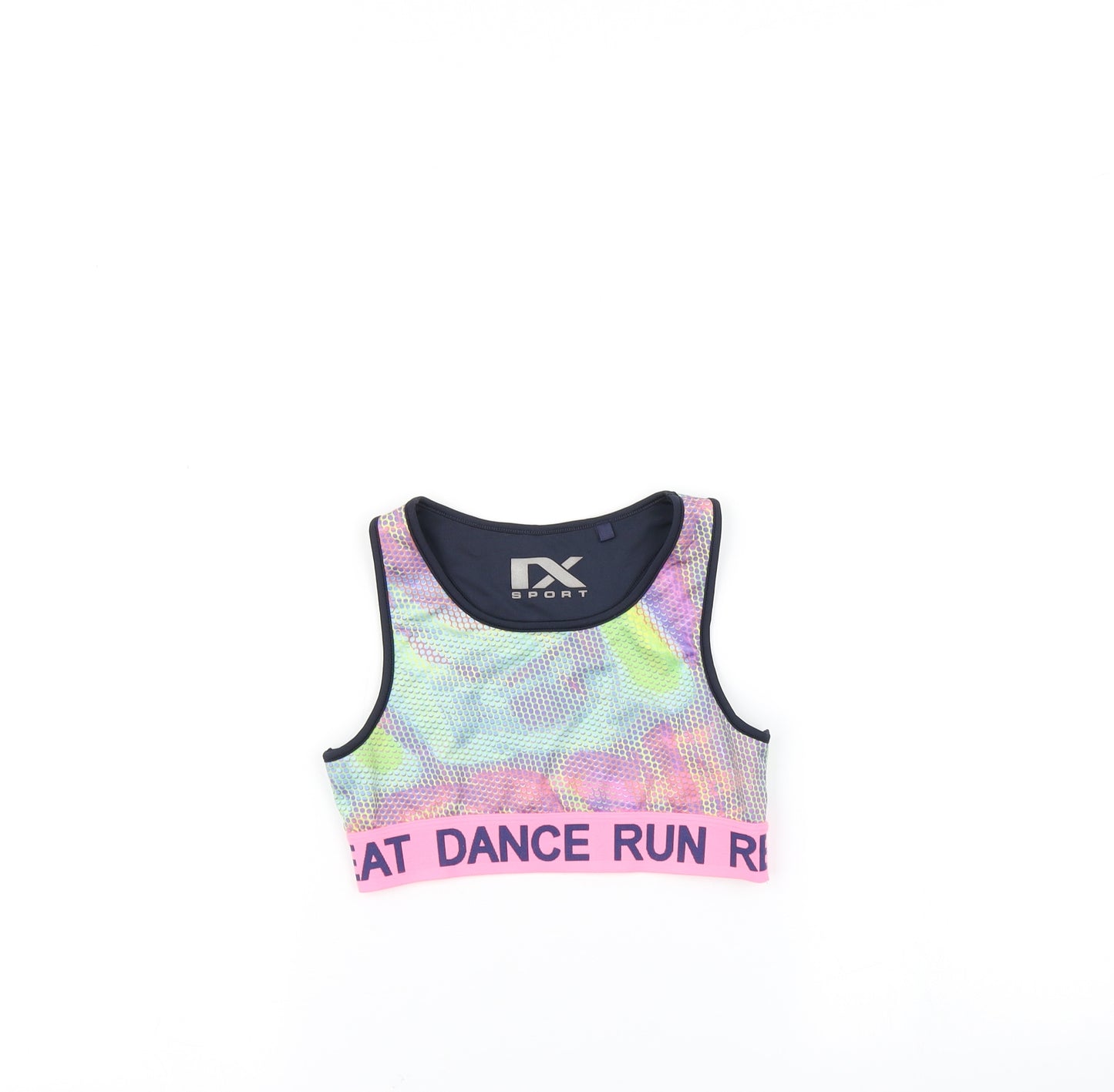 NEXT Girls Multicoloured   Cropped T-Shirt Size 9-10 Years