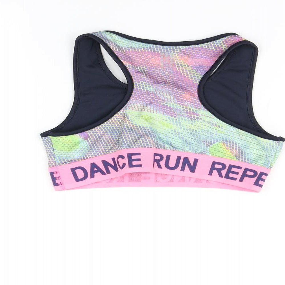 NEXT Girls Multicoloured   Cropped T-Shirt Size 9-10 Years