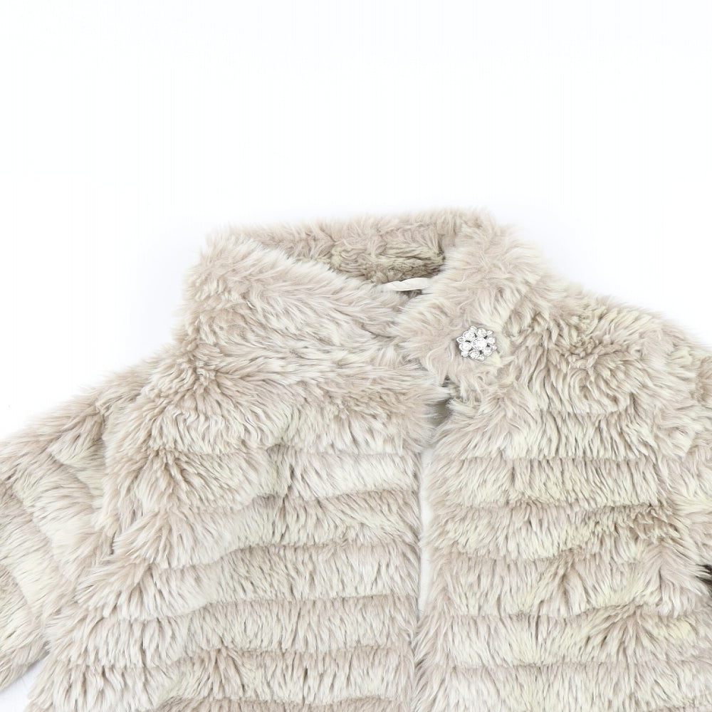 Marks and Spencer Girls Beige   Jacket Coat Size 9 Years