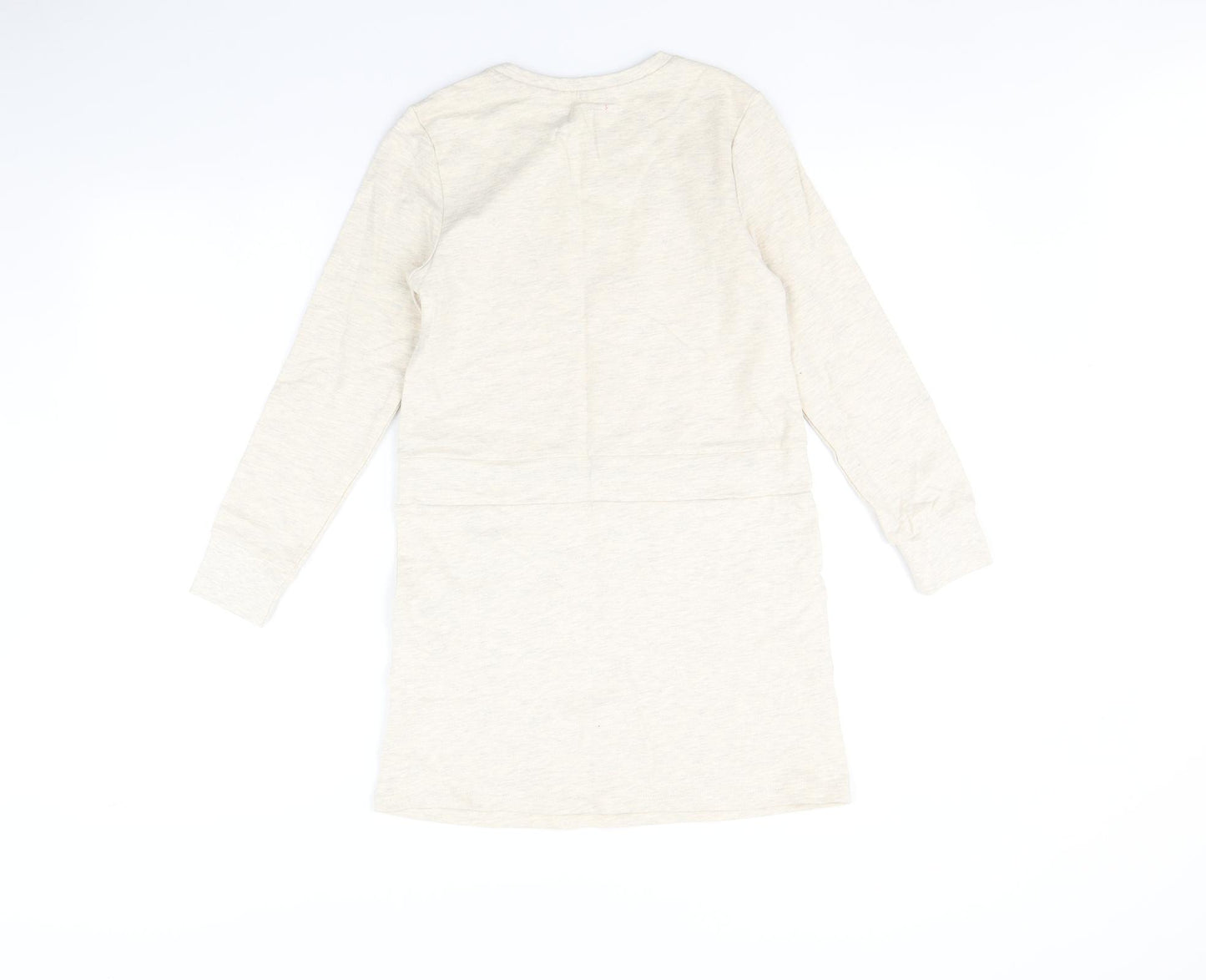 Lily & Dan Girls Beige   Jumper Dress  Size 9-10 Years  - Unicorn