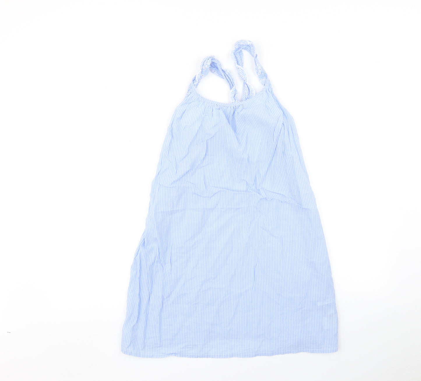 H&M Girls Blue Striped  A-Line  Size 9-10 Years