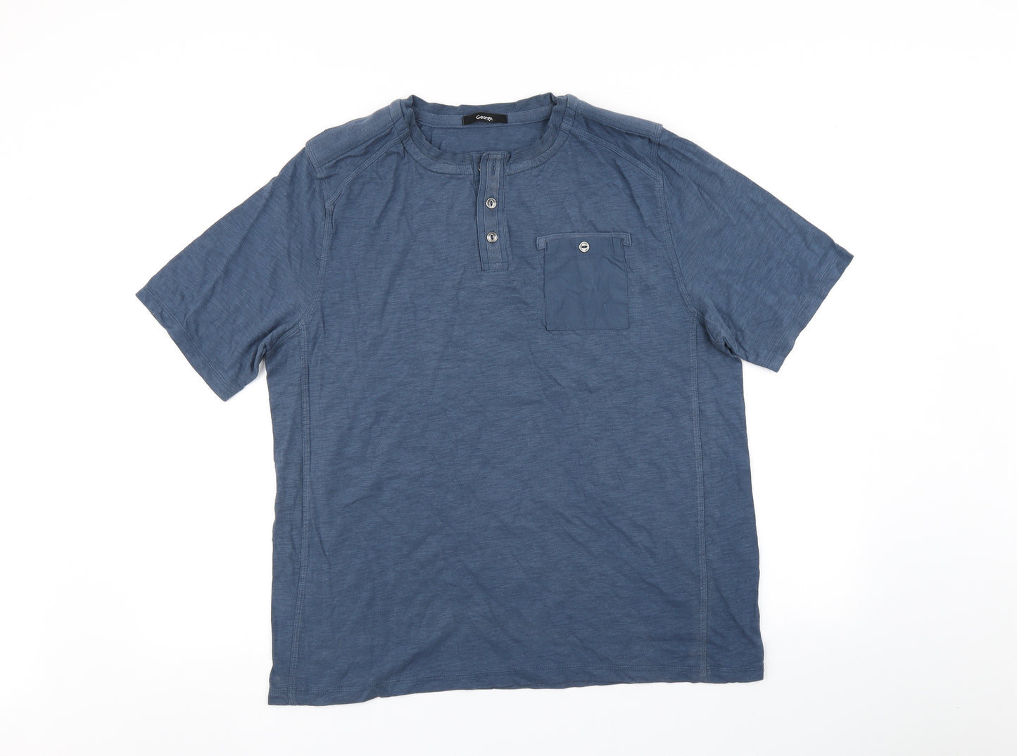 George Mens Blue    T-Shirt Size L