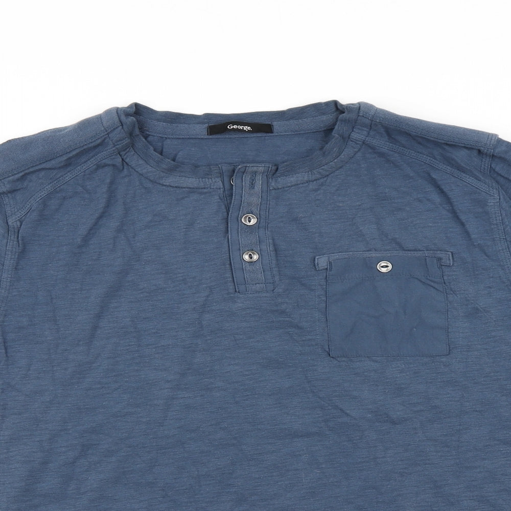 George Mens Blue    T-Shirt Size L