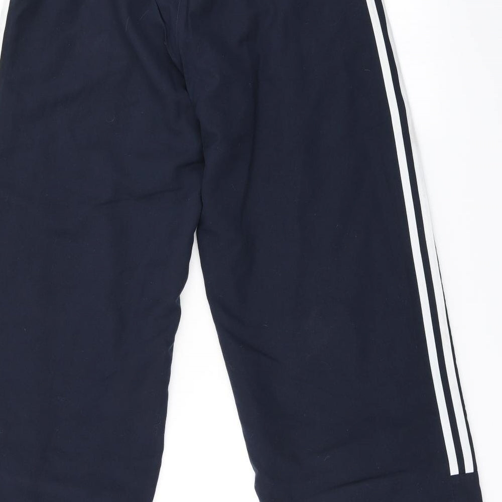 adidas Womens Blue Striped  Jogger Trousers Size 14 L30 in