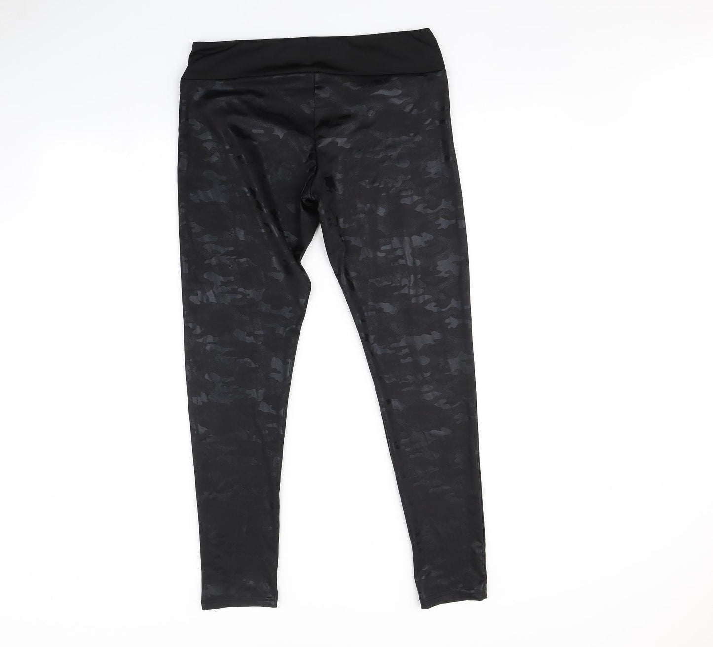 Primark Womens Black Animal Print   Leggings Size 12 L28 in
