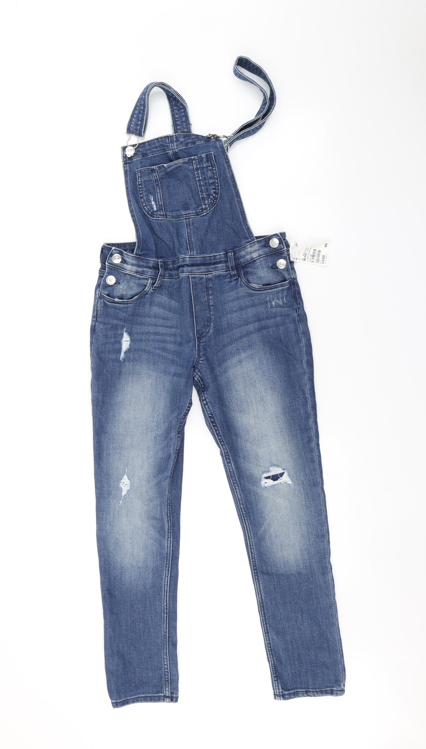 H&M Girls Blue   Dungaree One-Piece Size 10-11 Years